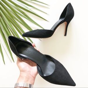 Vince Celeste Suede D’Orsay Pump Black 8.5